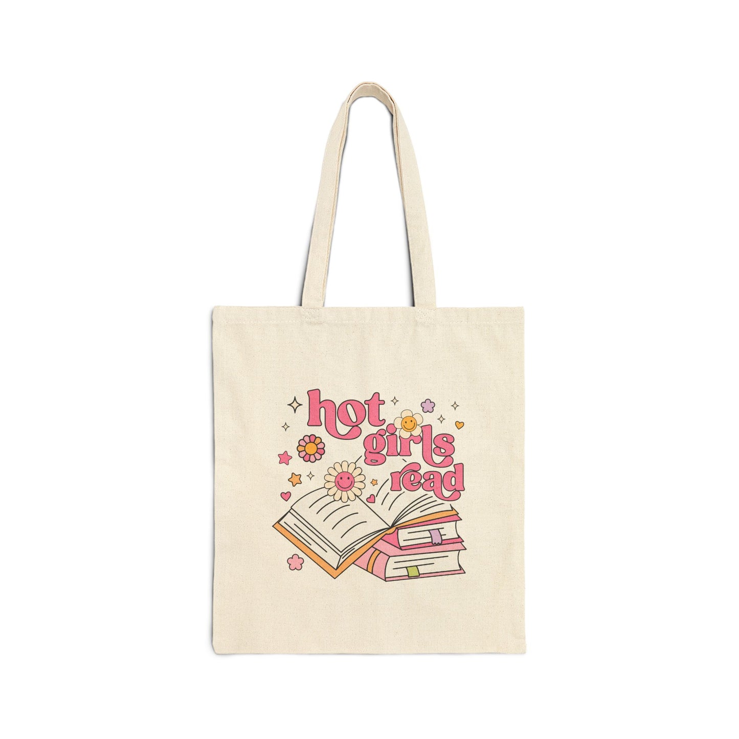 Reusable bookish tote bag for library and book lovers