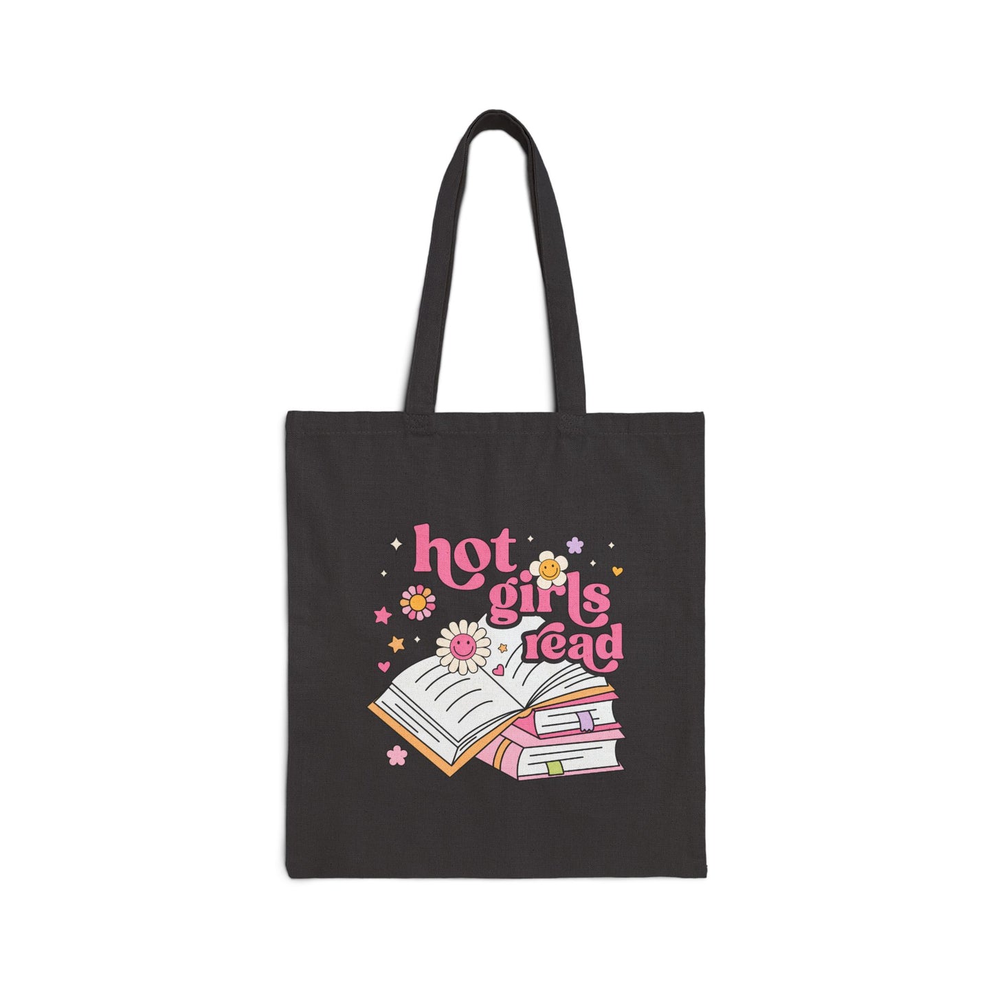 Reusable bookish tote bag for library and book lovers