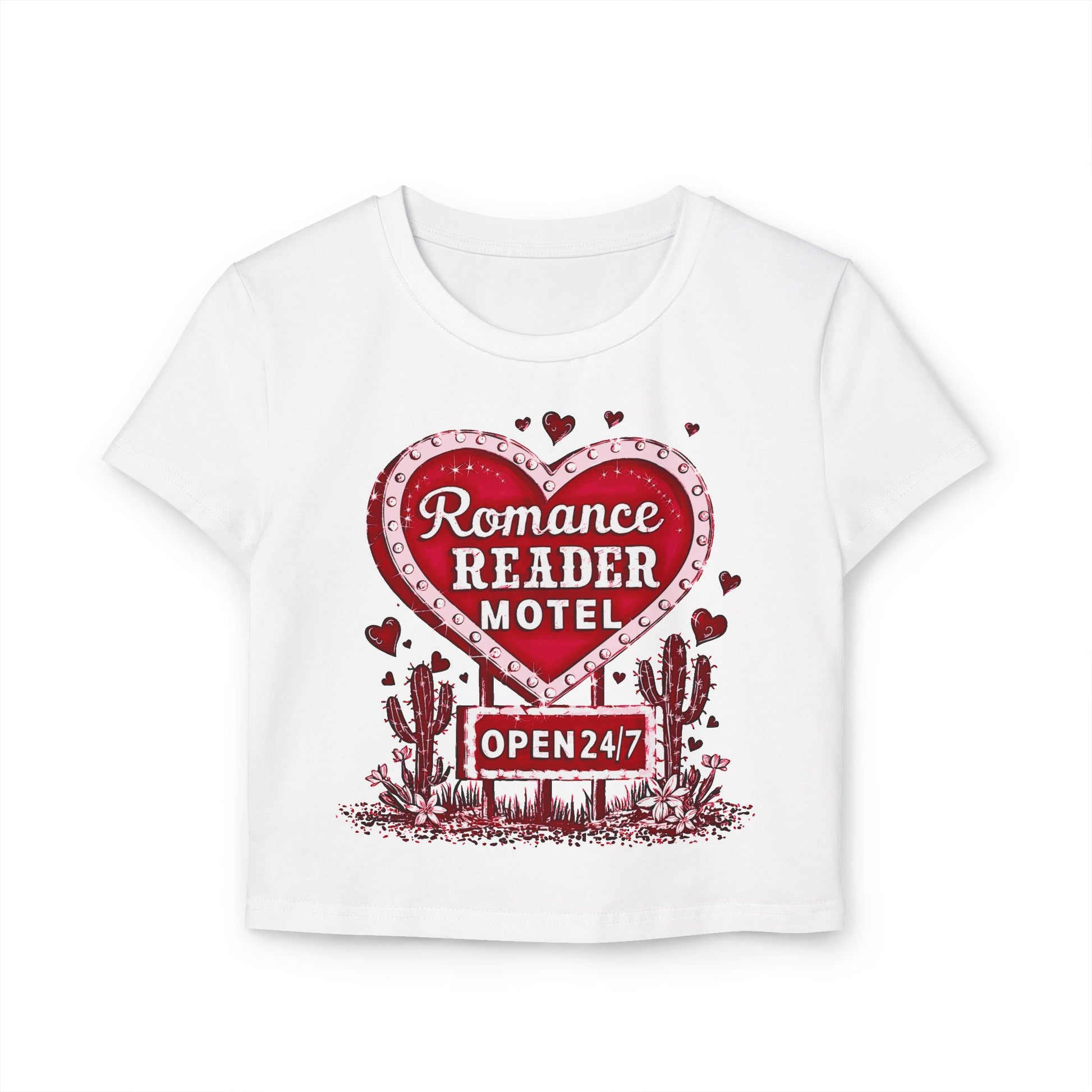 Cotton baby tee for book lovers, perfect Valentine’s Day gift
