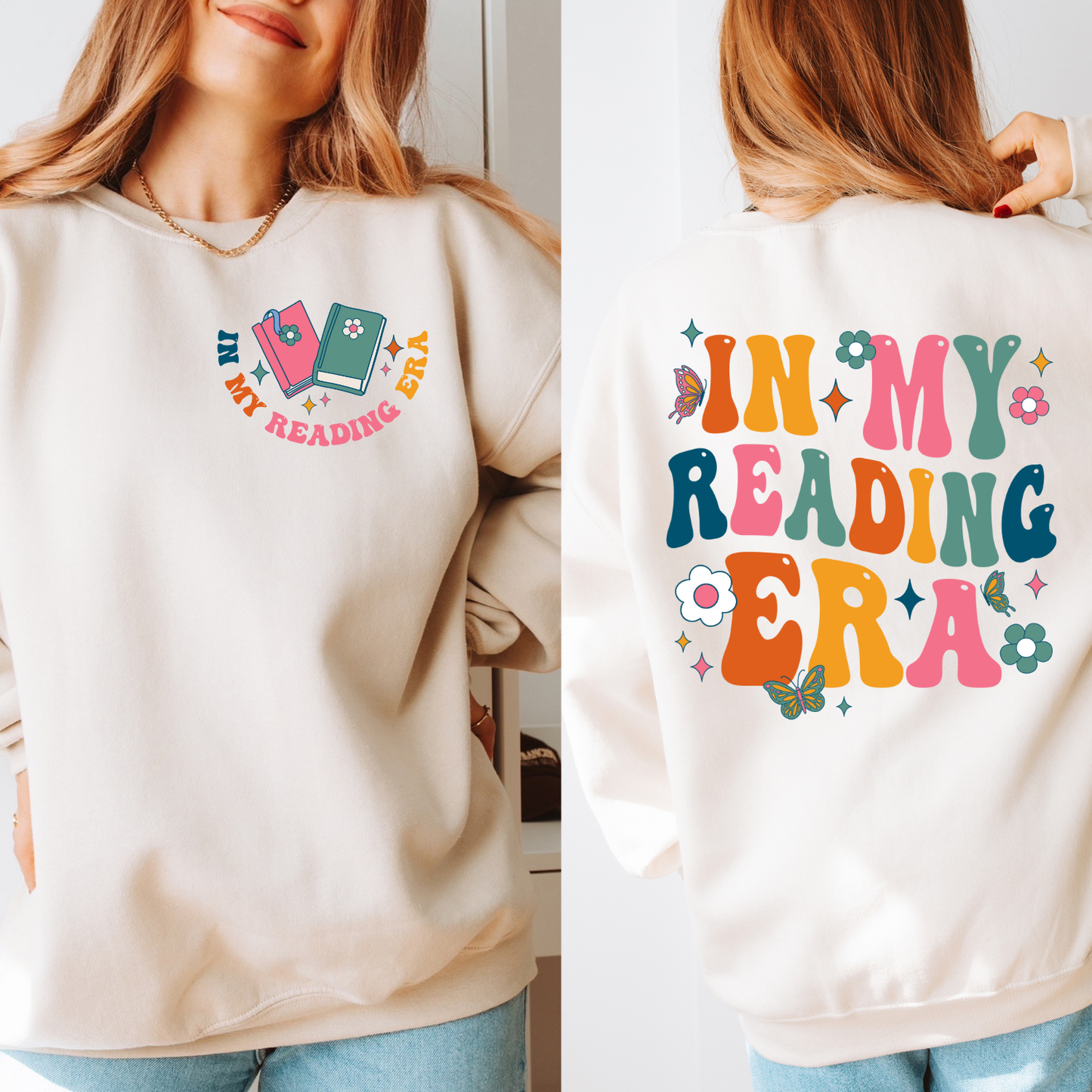 Bookish sweatshirt for book lovers with a crewneck fit