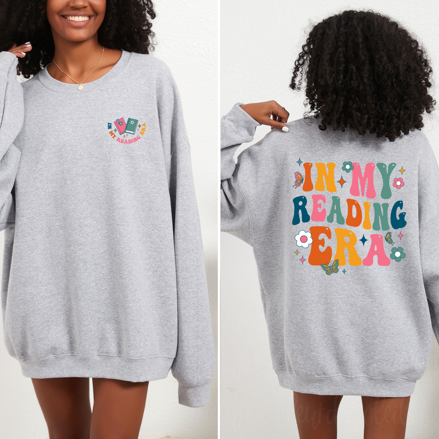 Bookish sweatshirt for book lovers with a crewneck fit