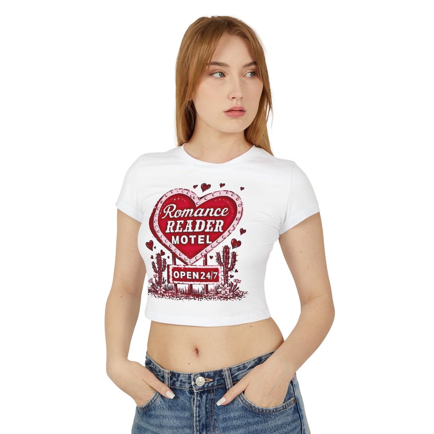 Cotton baby tee for book lovers, perfect Valentine’s Day gift